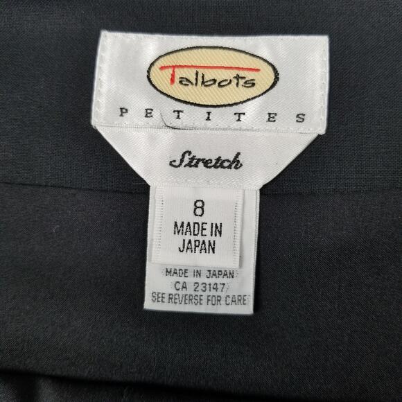 Talbots Petites Gray Wool Blend Lined Side Zip Skirt Size 8 - Picture 5 of 6